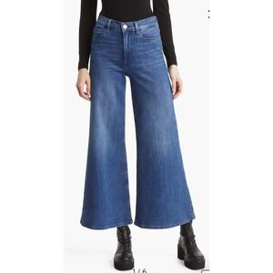 FRAME Jeans Womens Size 27 Le Palazzo Crop Wide Leg High Rise Flare 19" Inseam